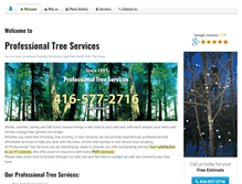 Tablet Screenshot of professionaltreeservices.ca